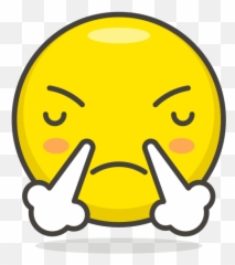 Face With Steam From Nose Free Icon - IconIconscom Emojis Dampf png