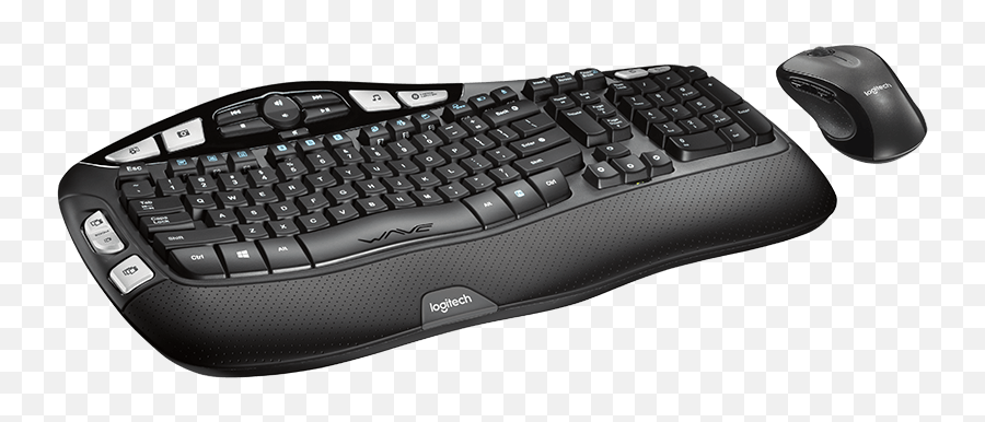 Logitech Mk550 Wireless Wave Mouse U0026 Keyboard Combo Curved - Logitech Mk550 Wireless Wave Keyboard And Mouse Combo Png,Picturemate Icon