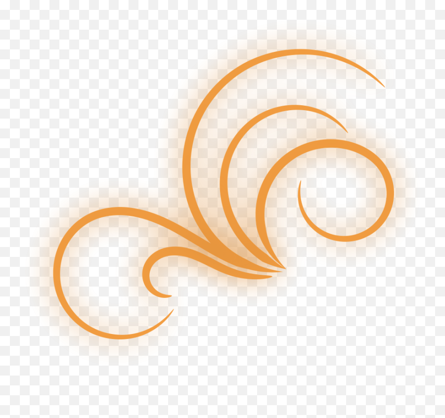 Download Fancy Line Dividers Clip Art - Orange Flourish Png,Fancy Line Png