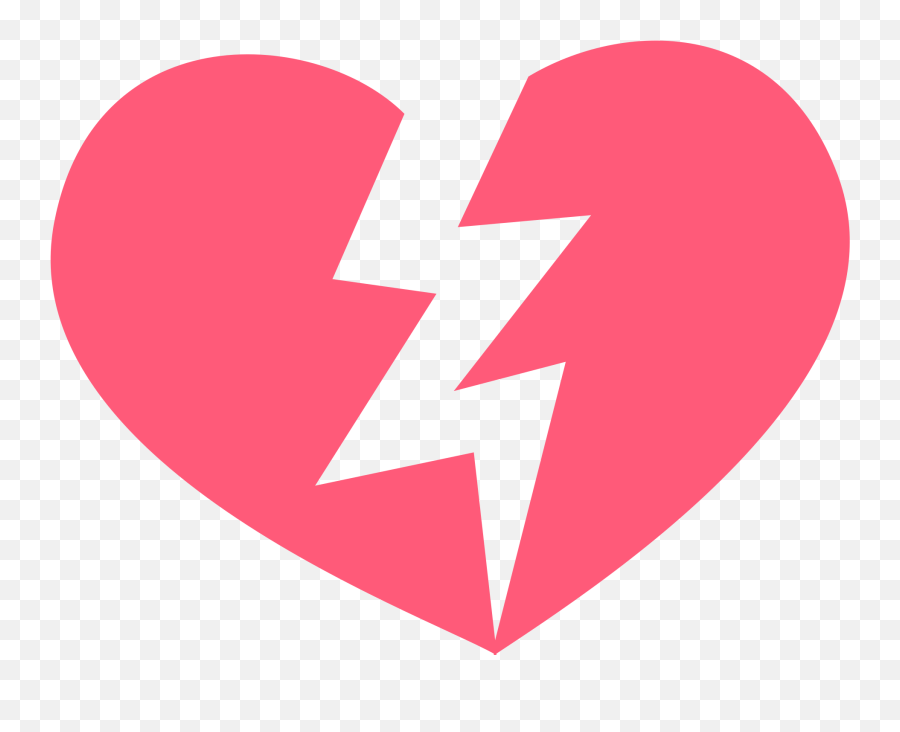 Broken Heart Emoji For Facebook Email - Broken Heart Emoji Vector Png,Facebook Heart Png
