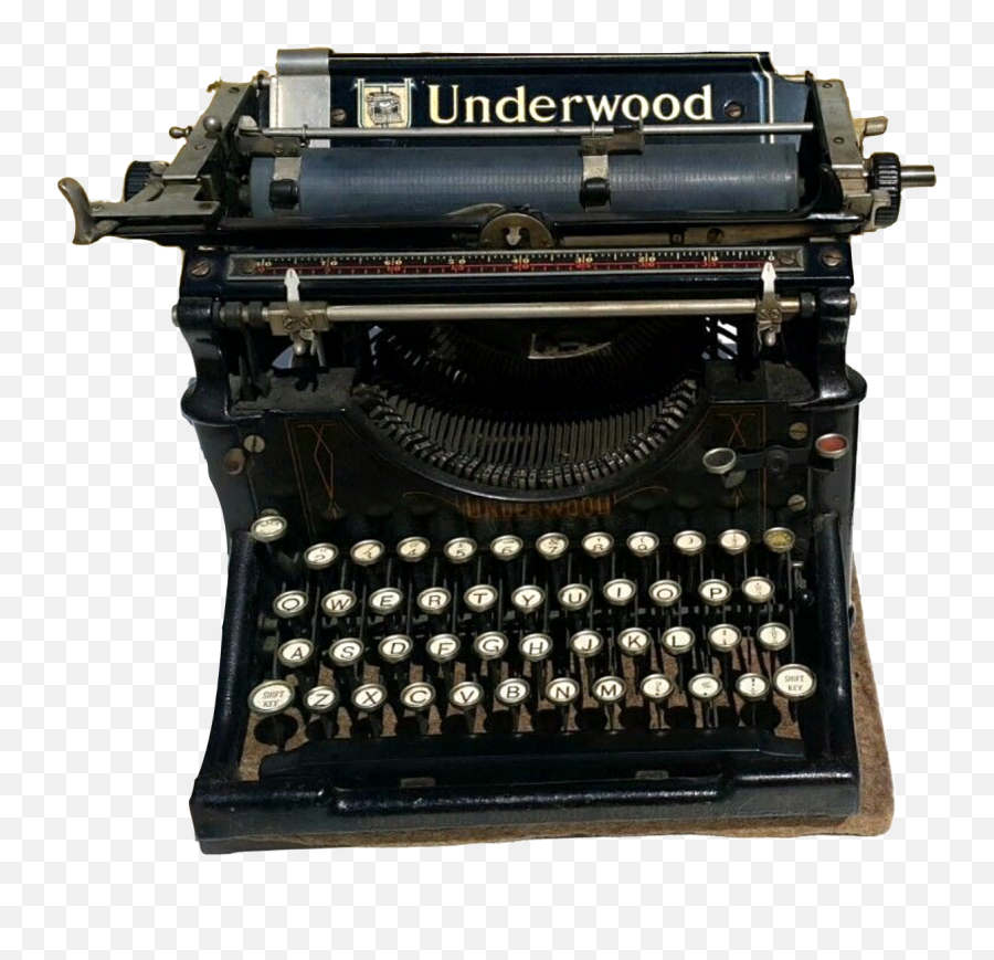 Vintage Typewriter Underwood - Machine À Écrire Underwood 1950 Png,Typewriter Png