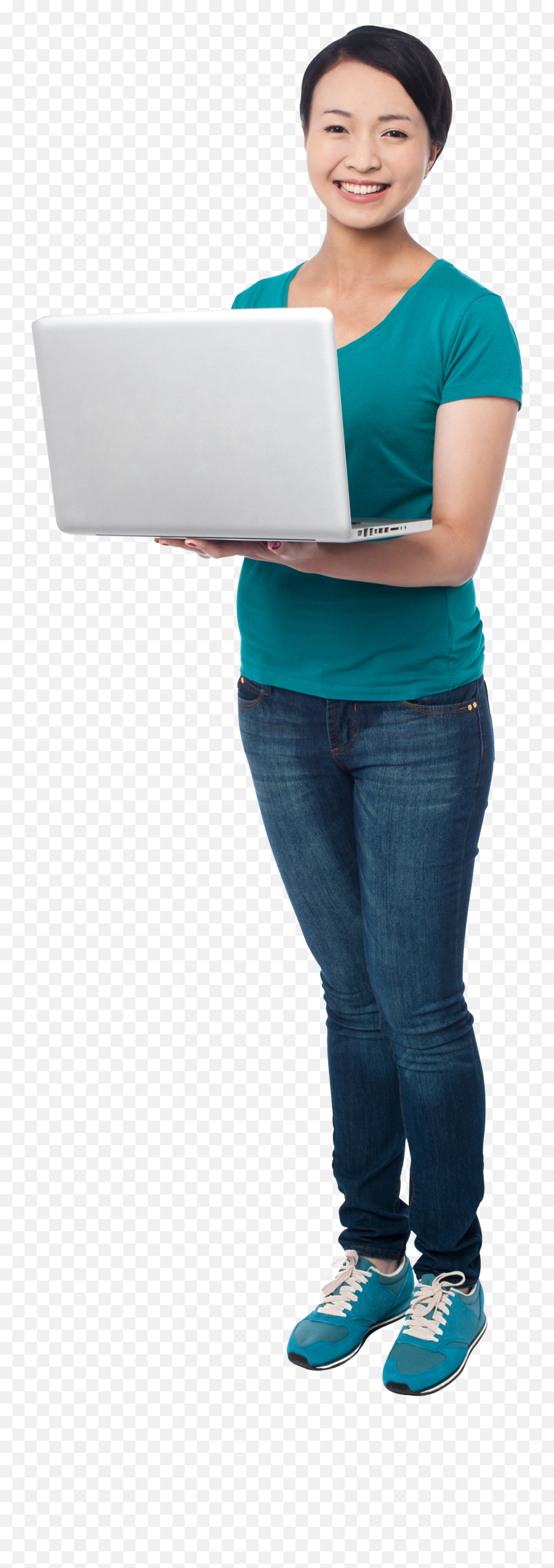 Download Girl With Laptop Png - Transparent Png Png Student With Laptop Png,Laptop Png Transparent