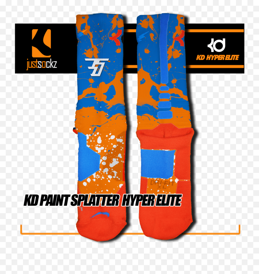 Kd Paint Splatter - Space Jam Sock Design Png,Paint Splatters Png