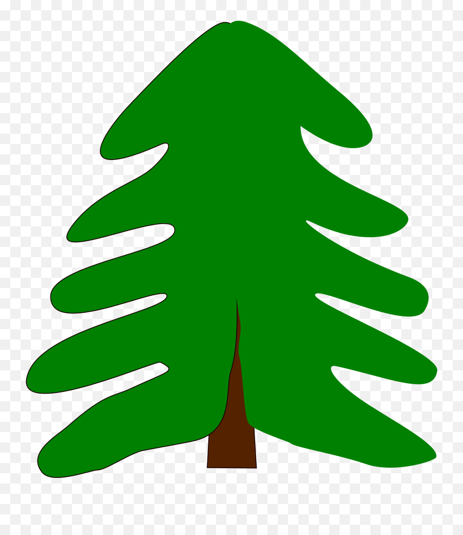 Cartoon Evergreen Tree Png Clipart - Pine Tree Cartoon,Evergreen Tree Png