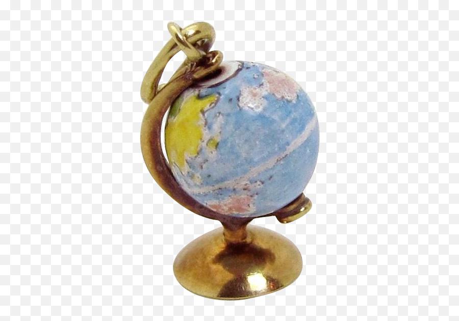 The Price Of Gold 14k Globe Charmed - Globe Png,Gold Globe Png