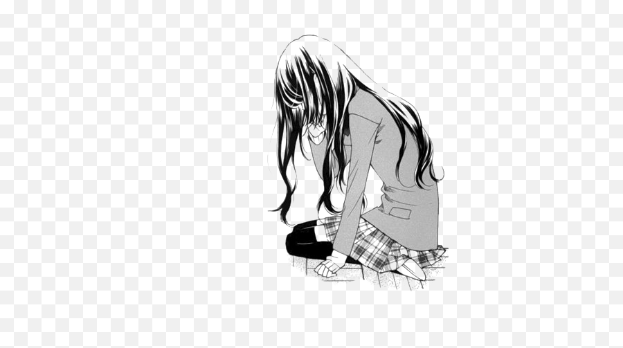 Sad Girl Png Free Image - Sad Anime Girl Png Transparent,Sad Girl Png