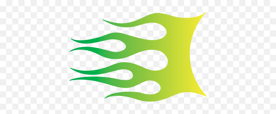 Printed Vinyl Fire Flame Yellow Green Stickers Factory - Colorfulness Png,Green Flames Png