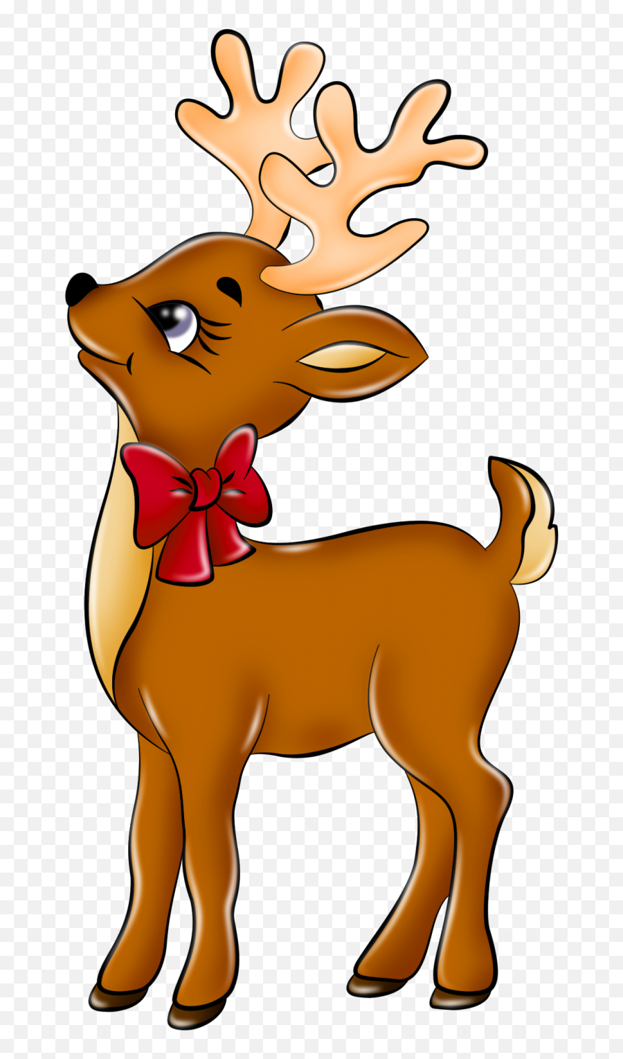 Christmas Reindeer Transparent - Clipart Reindeer Png,Reindeer Transparent