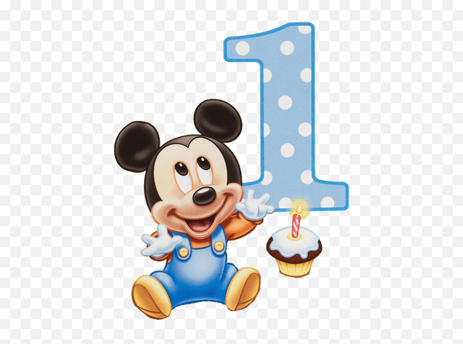 Mickey Mouse 1 Año Png 4 Image - Mickey Mouse 1st Birthday Invitations,Mickey Head Transparent Background