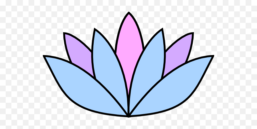 Lavender Flower Clip Art - Easy Draw Lotus Flower 600x371 Lotus Flower Clip Art Png,Lotus Flower Png