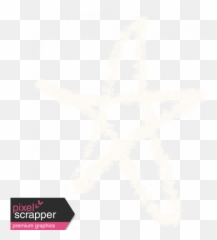 School Chalk Star 02 Graphic - Darkness Png,Pixel Star Png