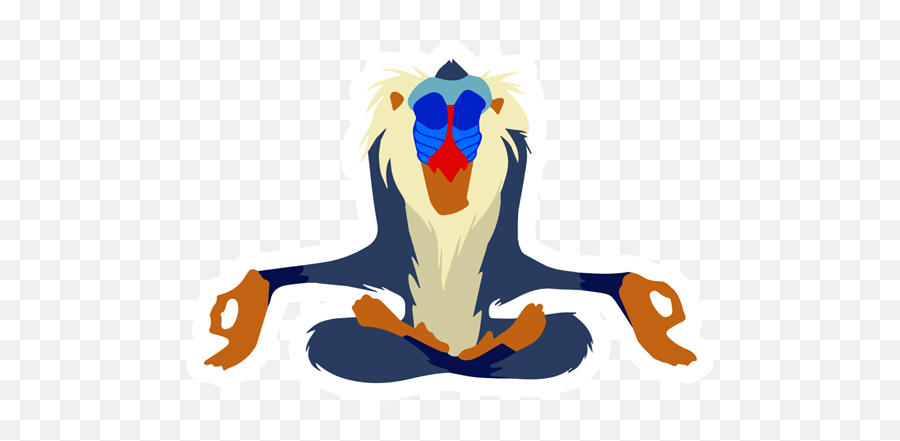 Mufasa Sticker - Just Stickers Lion King Stickers Rafiki Png,Mufasa Png