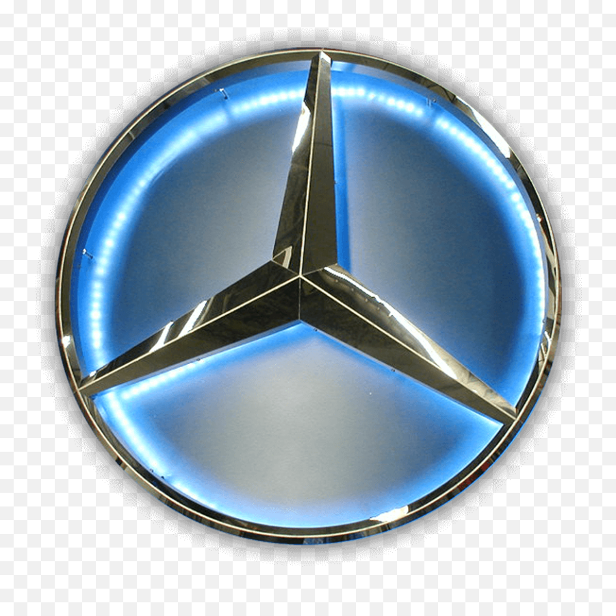 Custom Fabricated Polished Stainless Steel Mercedes Logo - Emblem Png,Mercedez Benz Logo