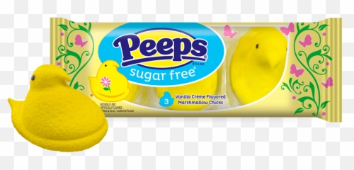 Sugar - Free Marshmallow Chicks Transparent Peeps Png Sugar Free Peeps,Marshmallow Transparent Background