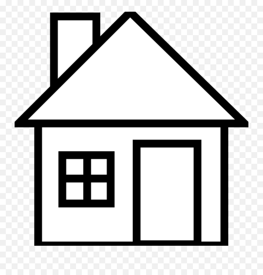 Home Clipart Black And White Png - House Clipart Black And White,The White House Png