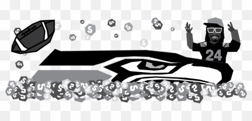Comparing Marshawn Lynchs Career - Illustration Png,Marshawn Lynch Png