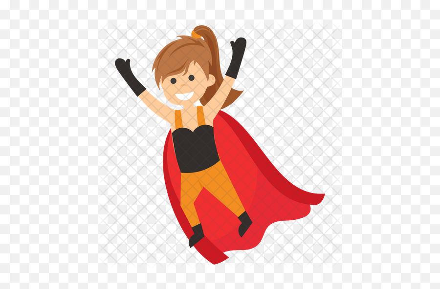 Scarlet Witch Icon Of Flat Style - Child Super Hero Cartoons Png,Scarlet Witch Png
