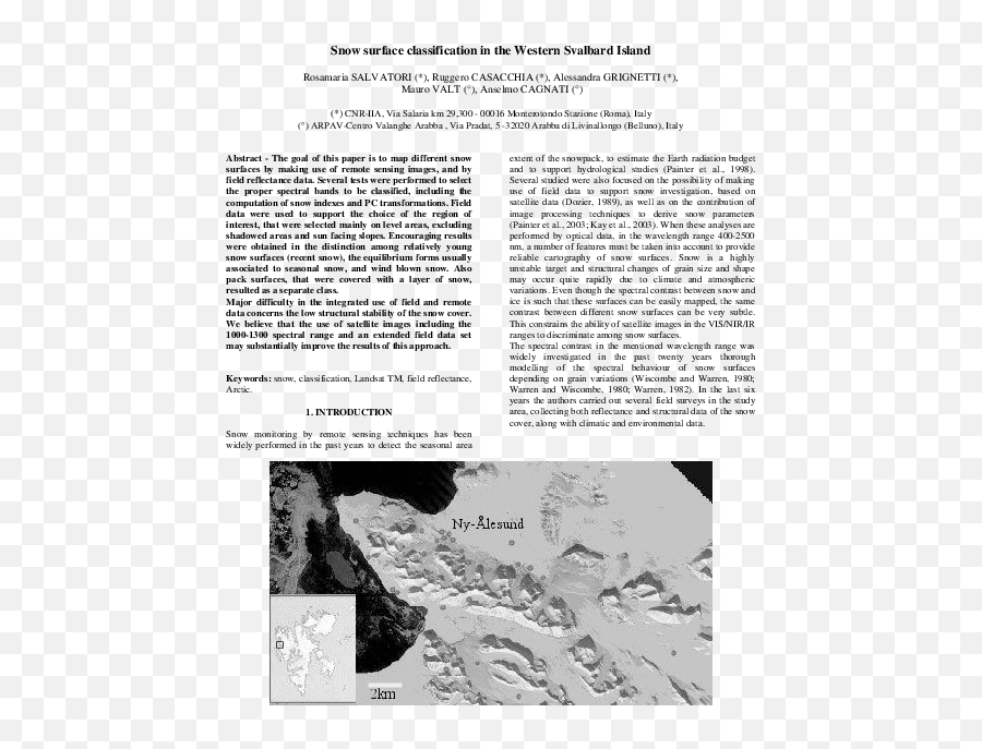 Pdf Snow Surface Classification In The Western Svalbard - Document Png,Snow Particles Png