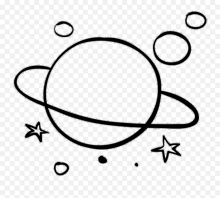 Download Planets Stars Galaxy Aesthetic Tumblr Freetoedi Png - Aesthetic Clipart Black And White,Line Of Stars Png