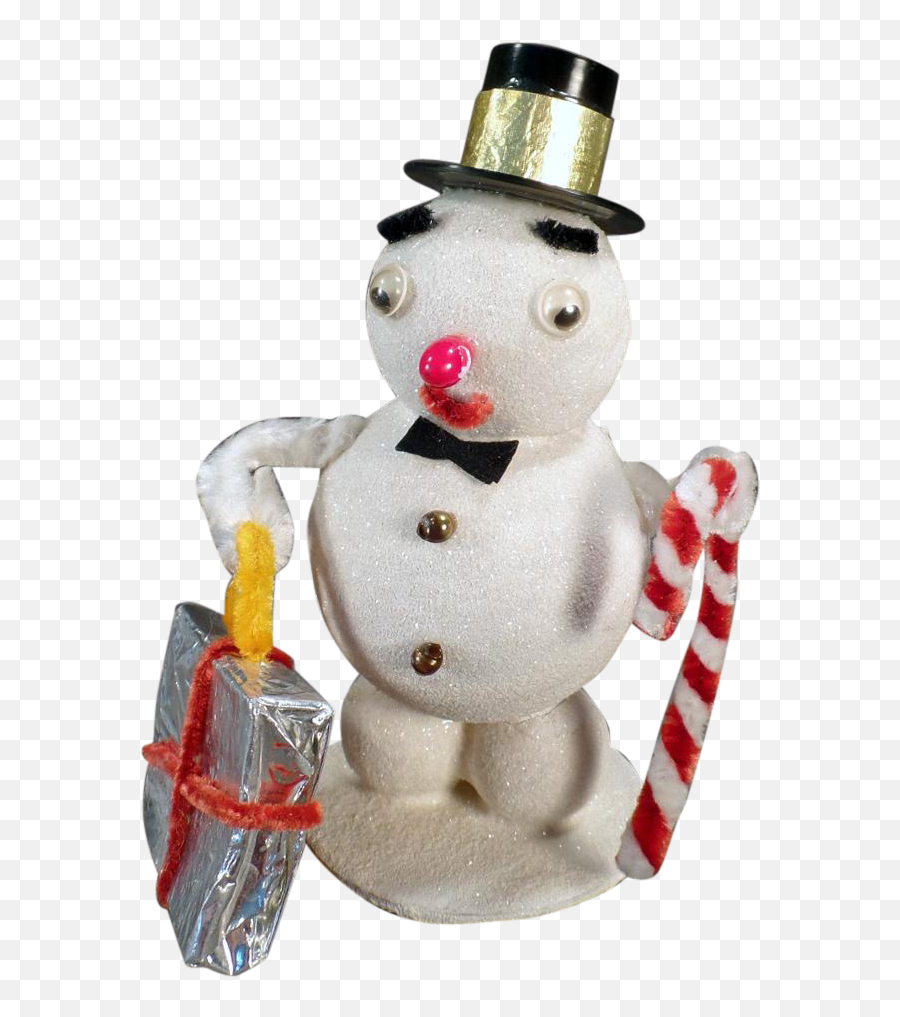 Vintage Snowmen Christmas Decoration - Costume Hat Png,Frosty The Snowman Png