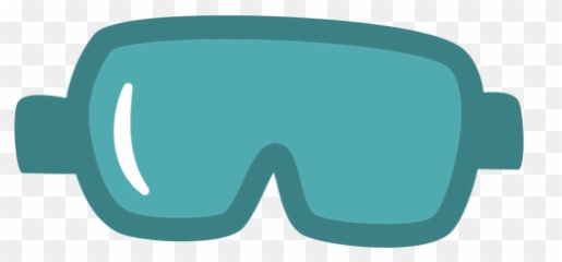Science Goggles Flat - Gafas De Cientifico Png