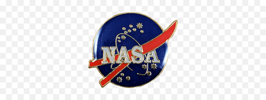 Vintage Nasa Logo Pin - Language Png,Nasa Logo Transparent
