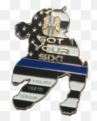 Nova Corps Got Your Six Thin Blue Line - Solid png