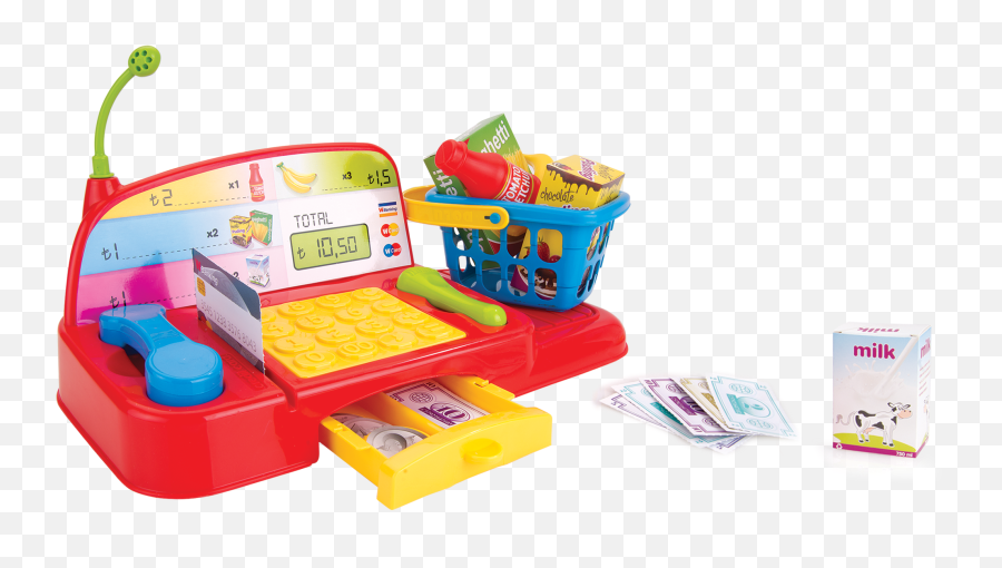 Download Junior Cashier - Toy Cash Register And Trolley Fisher Price Junior Cashier Png,Cash Register Png