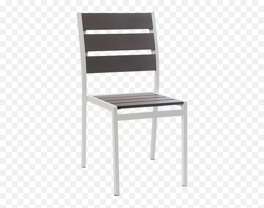 White Powder Coated Aluminum Side Chair - Solid Png,White Powder Png