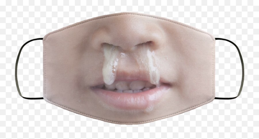 Funny Face Gross Snot Nose Kid - Face Mask With Snotty Nose Png,Funny Face Transparent
