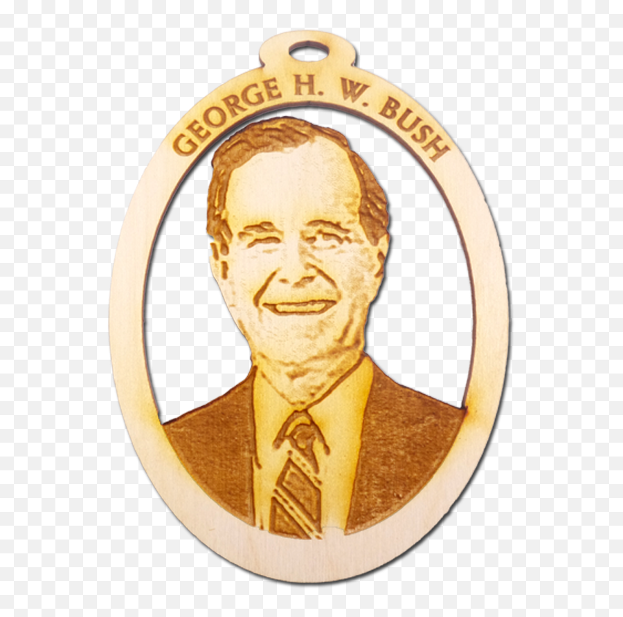 Personalized President George Hw Bush Ornament - Emblem Png,George Bush Png