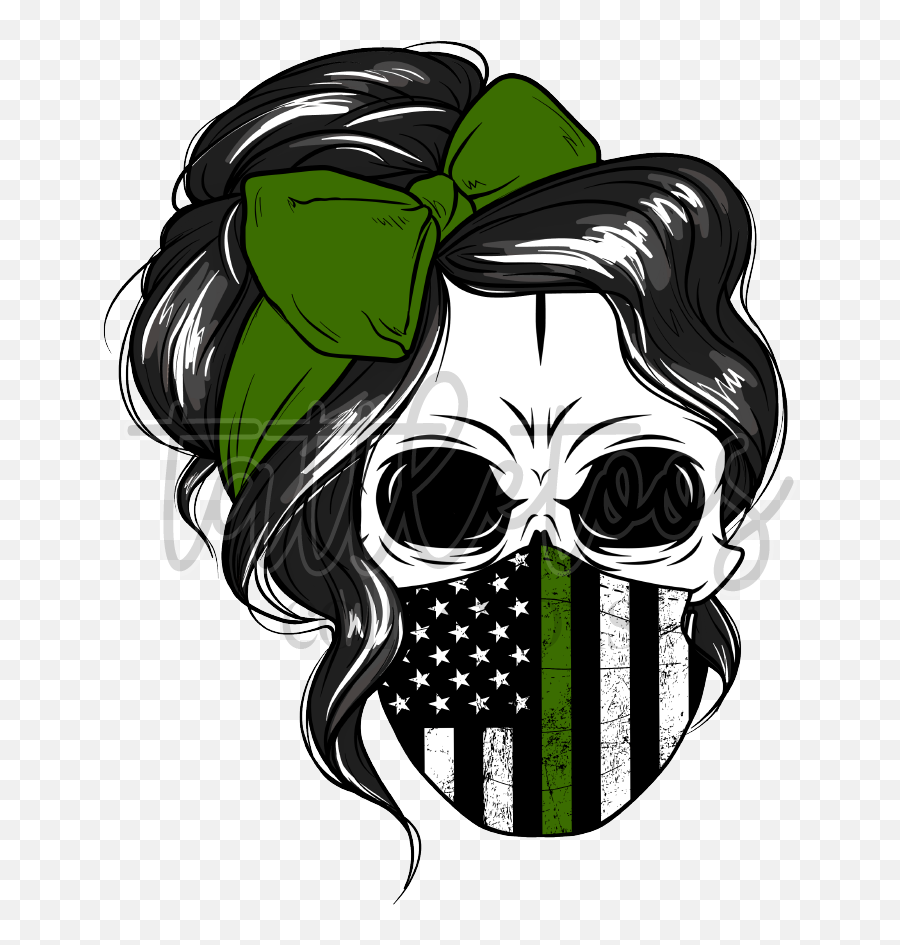 Female Skull SVG