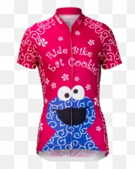 Cookie Monster Pink Cycling Jersey Womenu0027s - Funny png