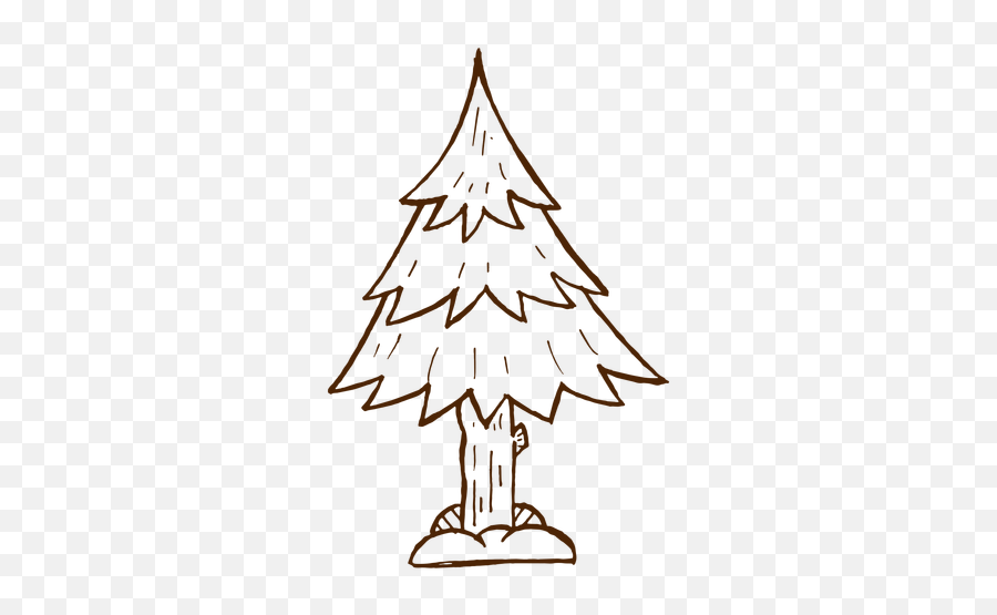 Hand Drawn Pine Tree Icon - Transparent Png U0026 Svg Vector File Hand Drawn Pine Tree,Tree Line Png