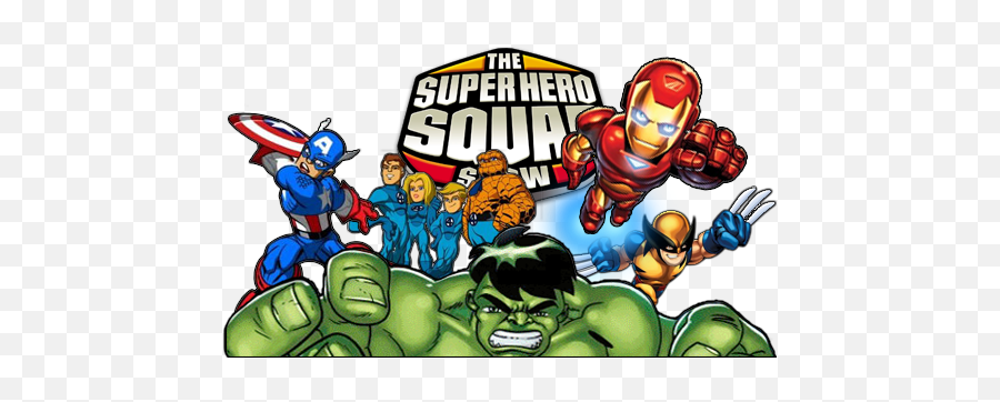 The Super Hero Squad Show Tv Image With Logo And - Super Hero Squad Png,Squad Png