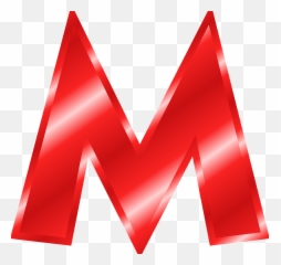 Effect Letters Alphabet Red M Free Svg - Red Png