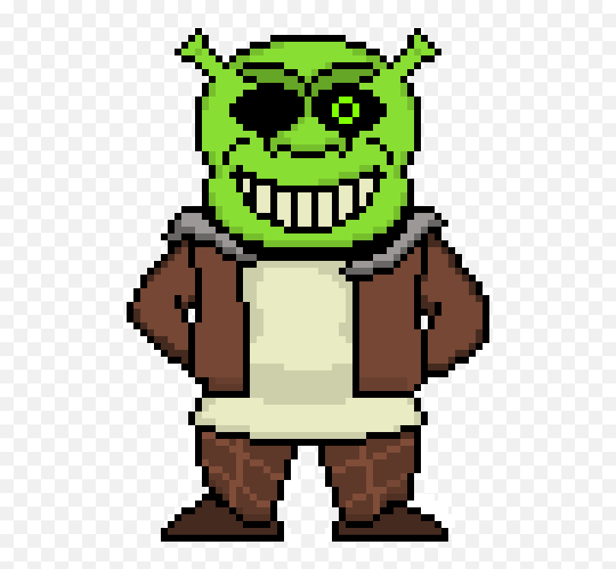 Shrek Head Pixel Art - Shrek Pixel Art Png,Shrek Head Png