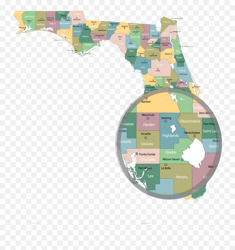 Florida - Mapa Politico De La Florida Png,Florida Map Png