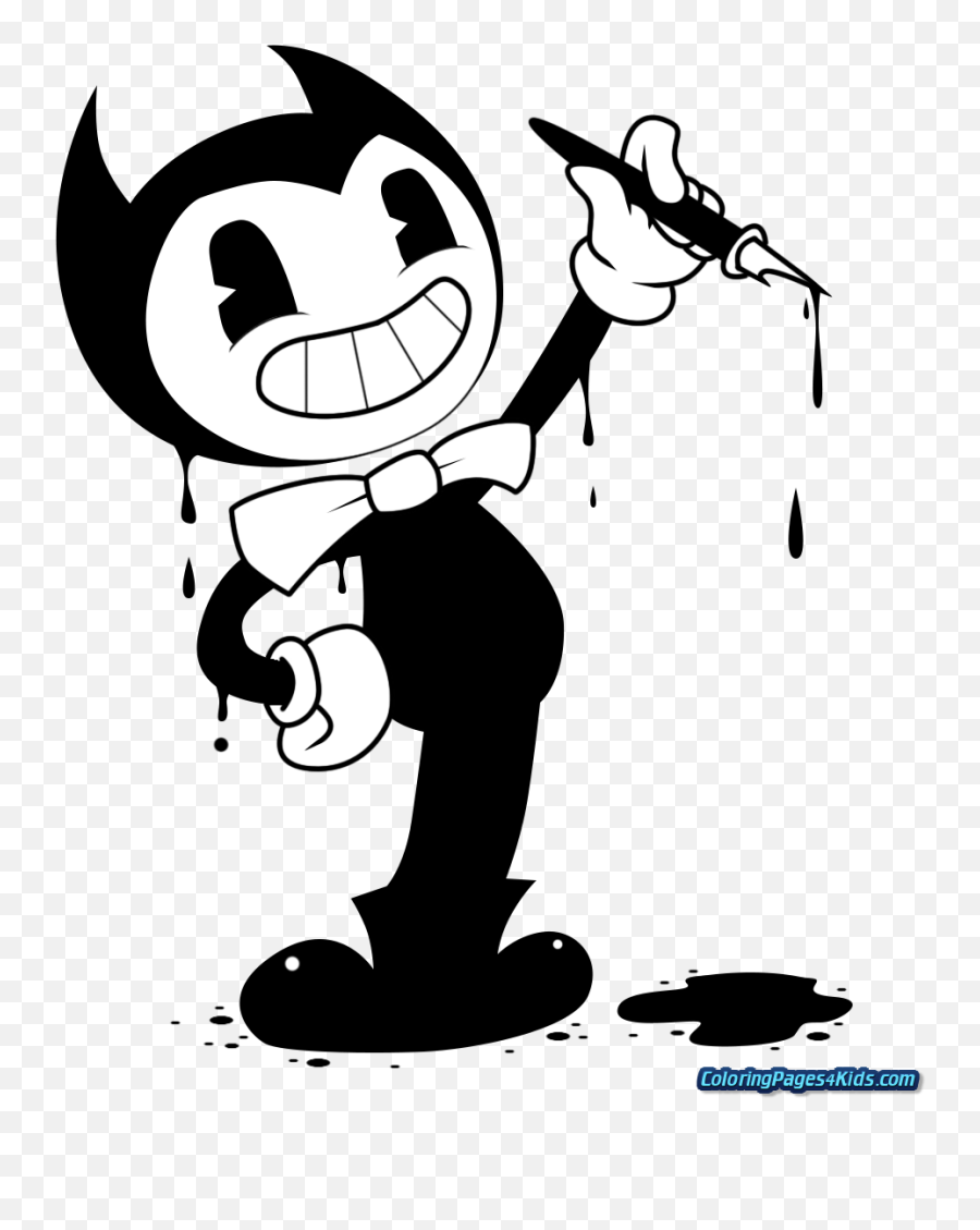 Anime Angel Png - Coloring Pages Bendy And The Ink Machine Bendy And The Ink Machine Printable,Bendy Icon