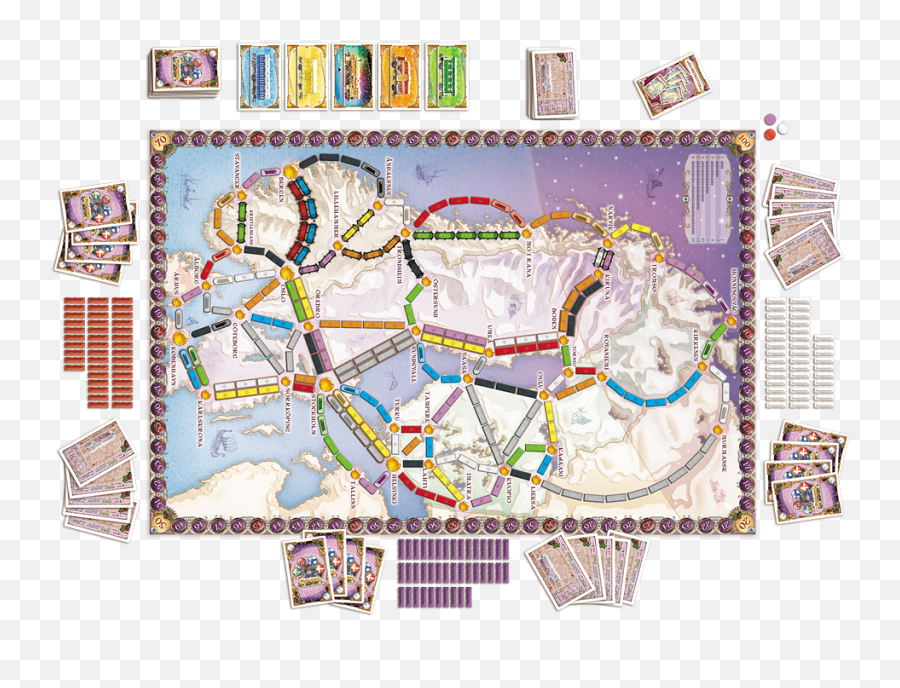 Ranked Every Ticket To Ride Map Ars Technica - Ticket To Ride Nordic Countries Uitleg Png,Multiple Color France Map Icon