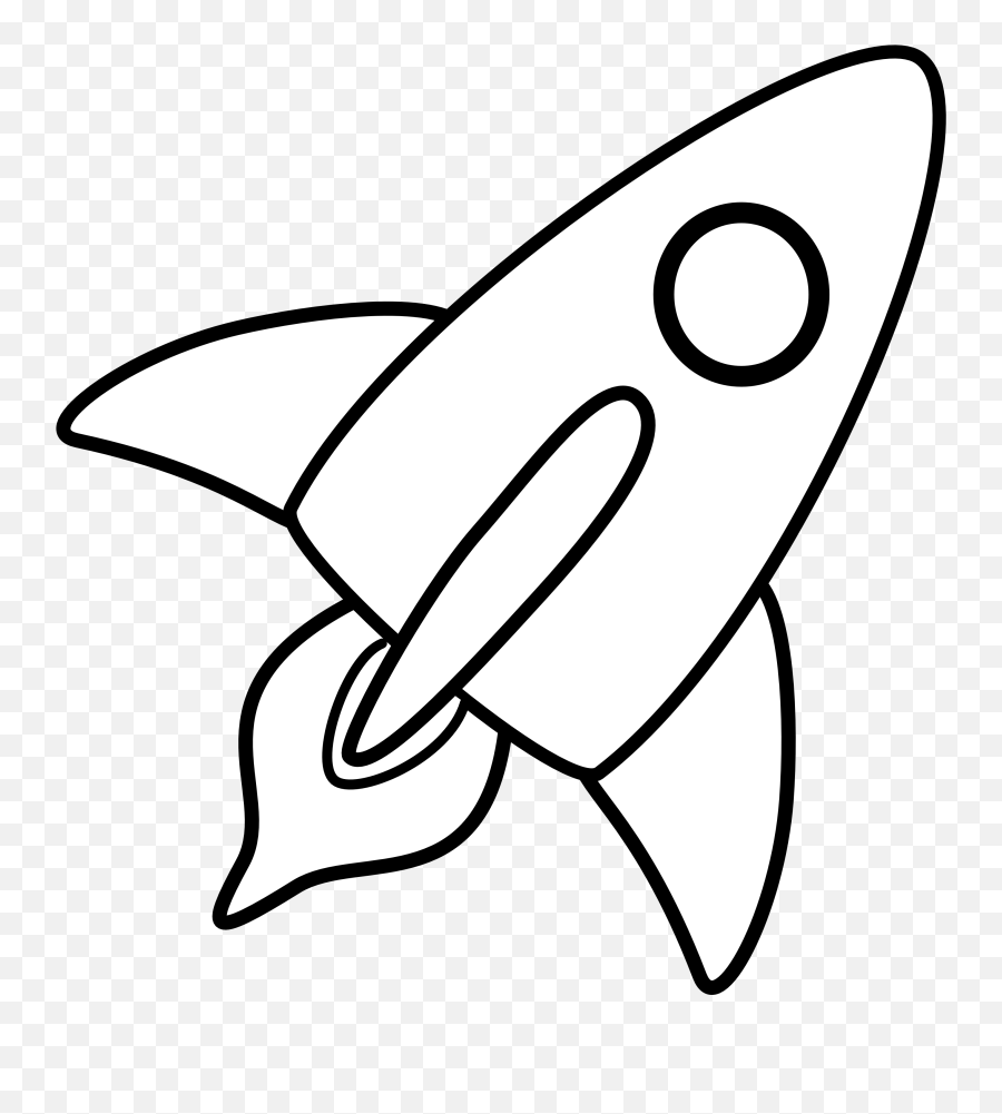 Rocket Black And White Clipart 3 - Wikiclipart Rocket Drawing For Kids Png,Rocket Clipart Png