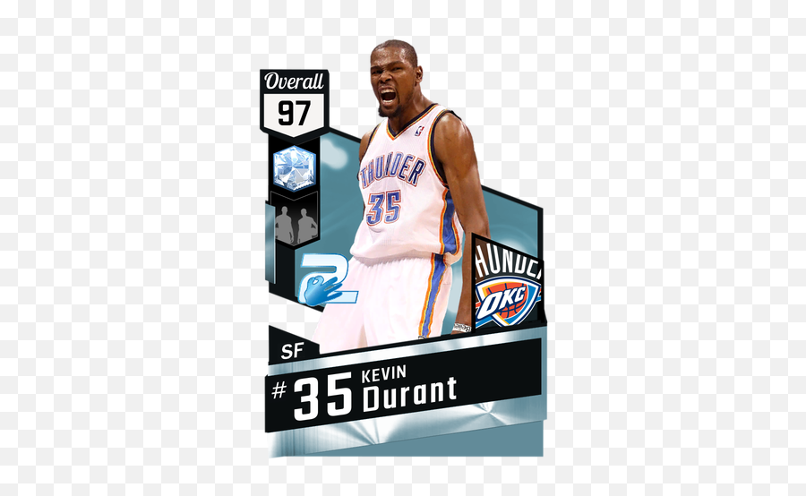 Kd Drawing Thunder Okc Picture 1114521 - Dwight Howard 2k Card Png,Kevin Durant Png Warriors