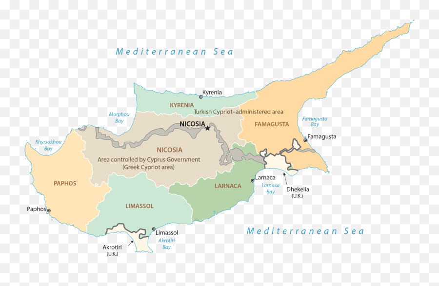 Cyprus Map - Gis Geography Turkish Part And Greek Cyprus Png,Cyprus Icon