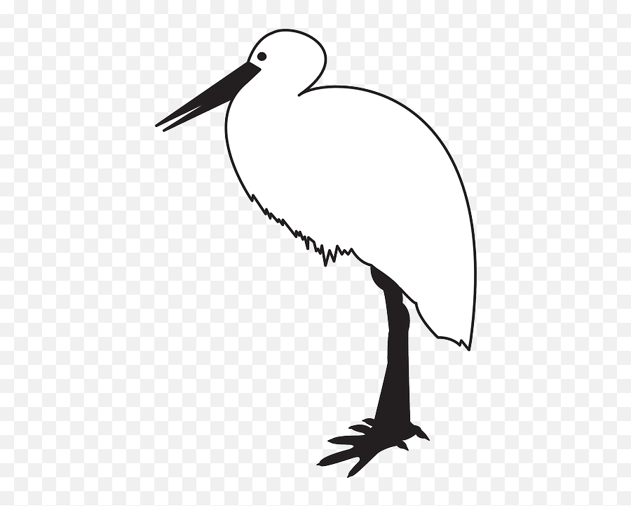 Free Photo Stork Cartoon Animal Bird Feathers - Max Pixel Long Png,Stork Icon