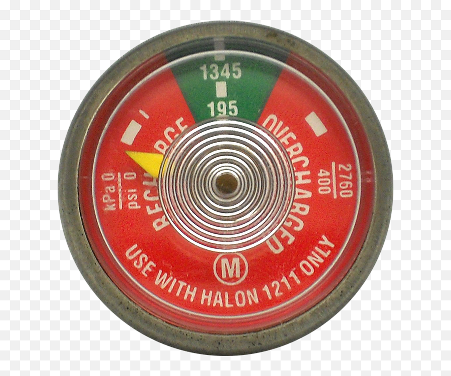 195 Psi Halon Gauge Steel Fire Equipment - Camarillo Jiu Jitsu Png,Guage Icon