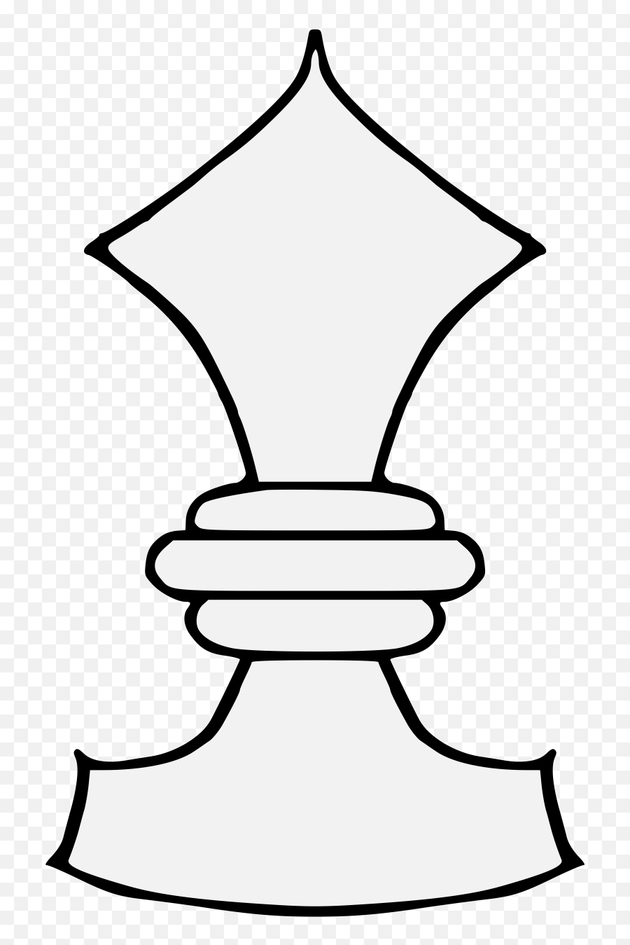 Chess Piece - Traceable Heraldic Art Blank Png,Chess Icon Bishop