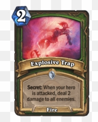 Hunter Secrets - Hearthstone Icy Veins Explosive Trap png