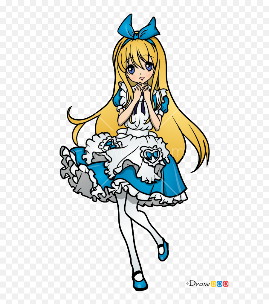 Alice In Wonderland Png Images - Alice In Wonderland Anime Drawing,Alice In Wonderland Png