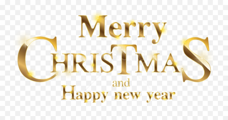 Merry Christmas Gold Transparent Png - Gold Foil Merry Christmas Gold Png,Happy New Year 2019 Png