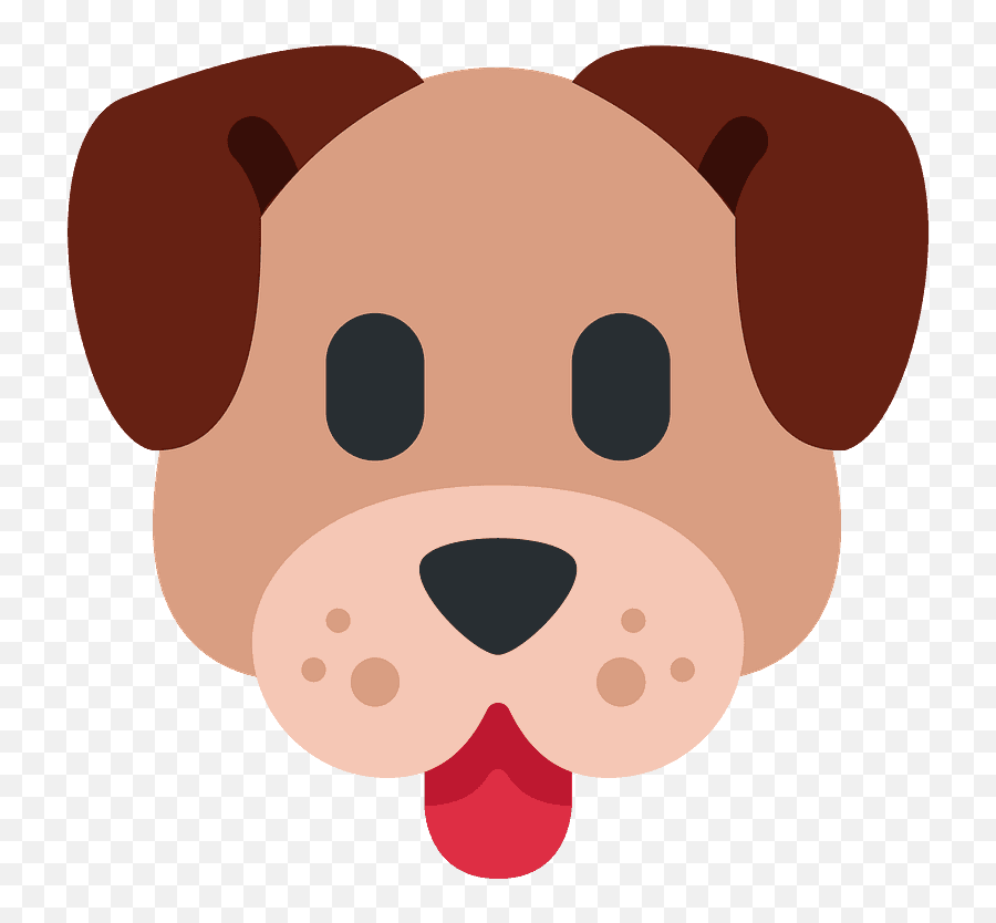 Dog Face Emoji - Dog Face Emoji Png,Dog Emoji Png
